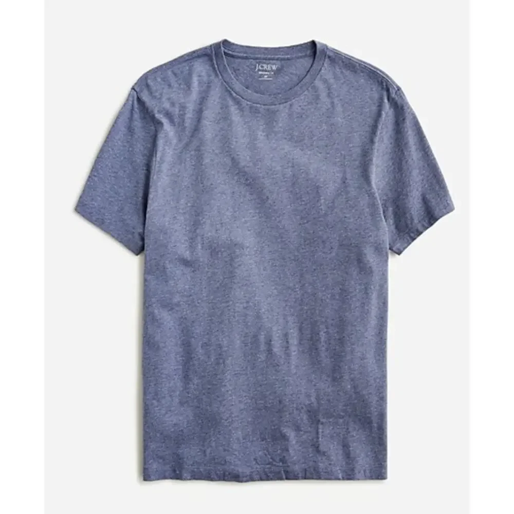 J.Crew Broken-in T-shirt Mens M Tall Blue Cotton Crewneck Pullover Short Sleeve